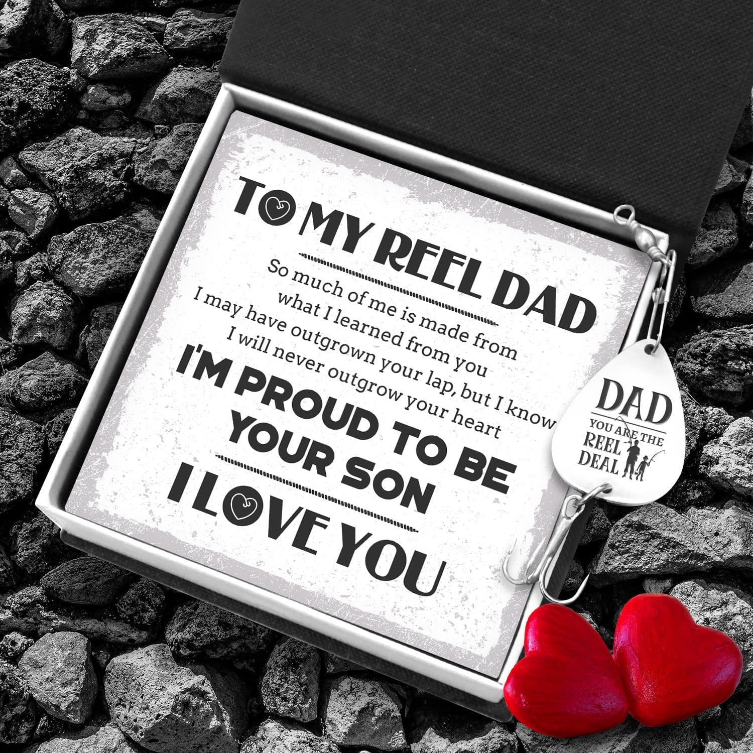 Engraved Fishing Hook - Fishing - To My Reel Dad - I'm Proud To Be Your Son - Gfa18026