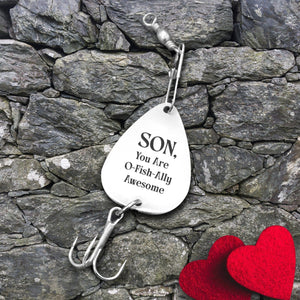 Engraved Fishing Hook- Fishing - To My Son - I Get To Be Your Mother - Gfa16005