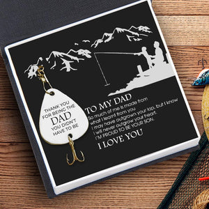 Personalized Engraved Fishing Hook - To Dad - From Son - Thank You For Being The Dad - Gfa18004