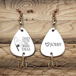 Personalized Engraved Fishing Hook - To Dad - From Son - You're The Reel Deal - Gfa18003