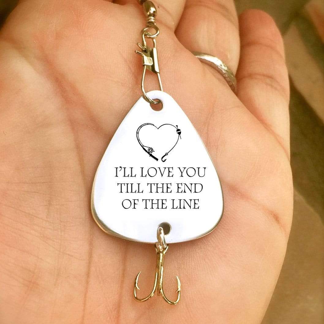 Personalized Engraved Fishing Hook - To My Boyfriend - I'll Love You Till The End Of The Line - Gfa12002