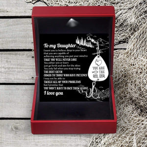 Engraved Fishing Hook - To My Daughter - You Only Fail When You Stop Trying - Gfa17002