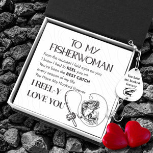 Engraved Fishing Hook - To My Fisherwoman  - You Have Me Hooked Forever - Gfa13009