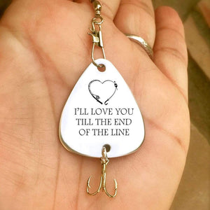 Personalized Engraved Fishing Hook - To My Girlfriend - Maybe God Just Kinda Likes You And Me To Go Fishing Forever Together  - Gfa13002