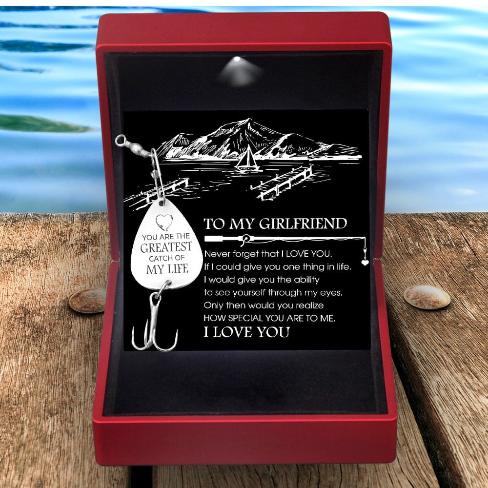 Engraved Fishing Hook - To My Girlfriend - Never Forget That I Love You - Gfa13005