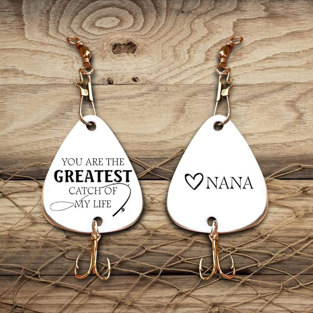 Personalized Engraved Fishing Hook - To My Grandson - You Are The Greatest Catch Of My Life - Gfa22001