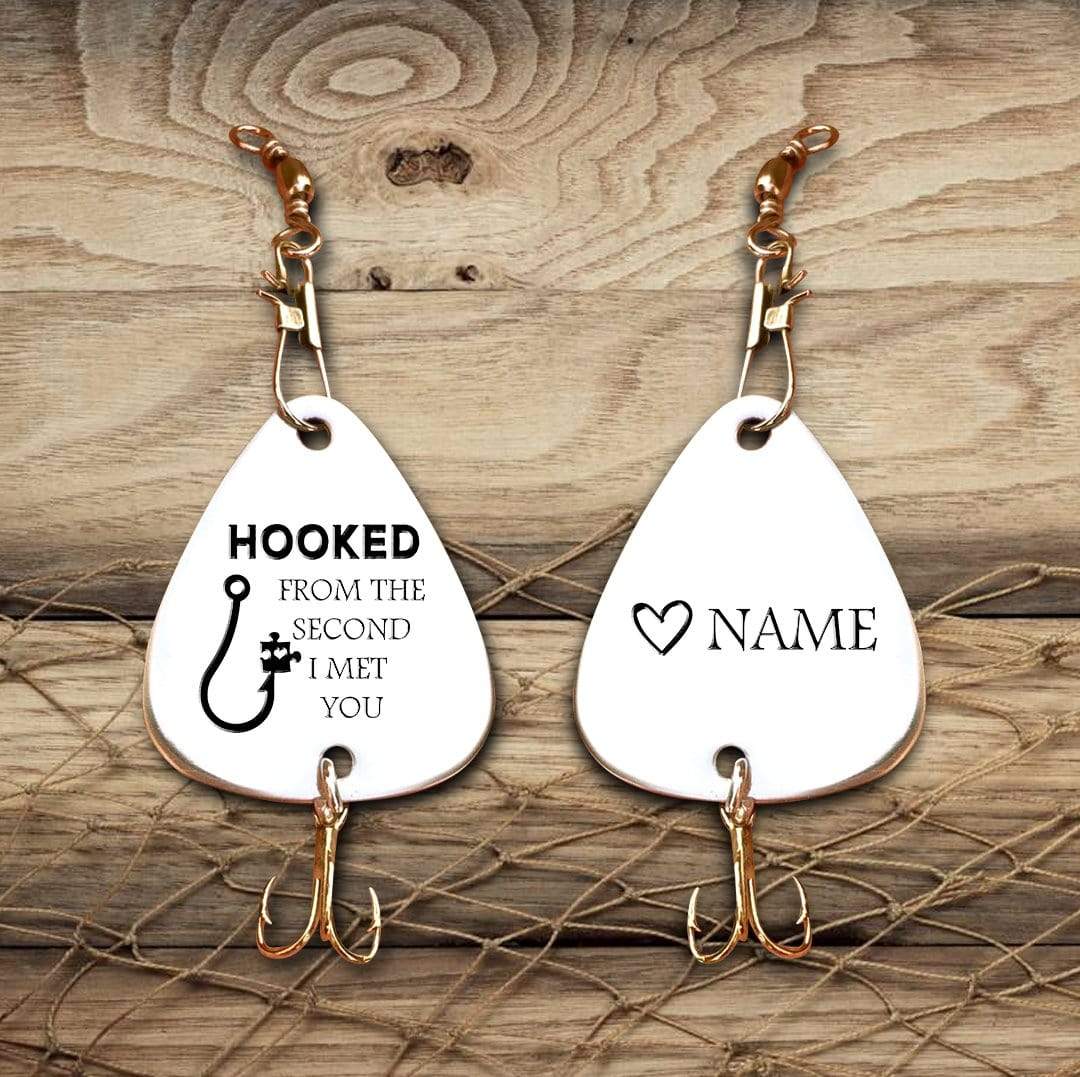 Personalized Engraved Fishing Hook - To My Husband - Hooked From The Second I Met You