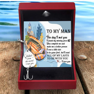 Engraved Fishing Hook - To My Man - I Love You - Gfa26010