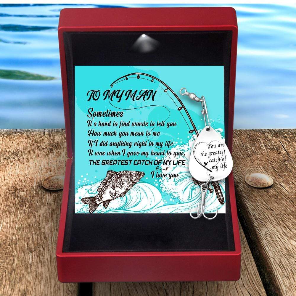 Engraved Fishing Hook - To My Man - The Greatest Catch - Gfa26011