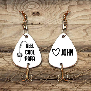 Personalized Engraved Fishing Hook - To Papa - From Grandson - Reel Cool Papa - Gfa20004