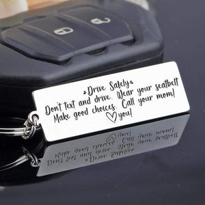 Engraved Keychain - Family - To My Child - Drive Safely - Gkc16010