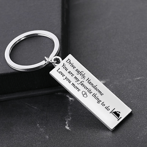 Engraved Keychain - Family - To My Man - You Are My Favorite Thing To Do - Gkc26073