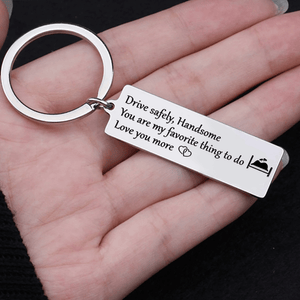 Engraved Keychain - Family - To My Man - You Are My Favorite Thing To Do - Gkc26073