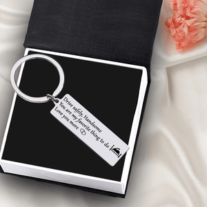Engraved Keychain - Family - To My Man - You Are My Favorite Thing To Do - Gkc26073