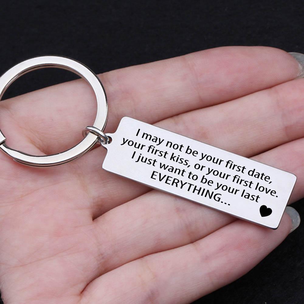 Engraved on sale date keychain