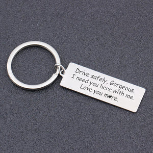Engraved Keychain - I Need You Here With Me - Gkc13015