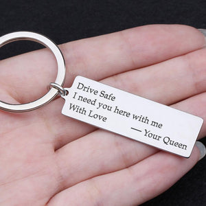 Engraved Keychain - I Need You Here With Me - Gkc14098