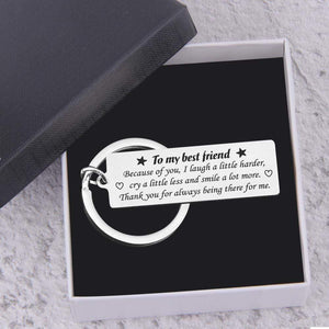 Engraved Keychain - To My Best Friend - Ride Safe - Gkc33012