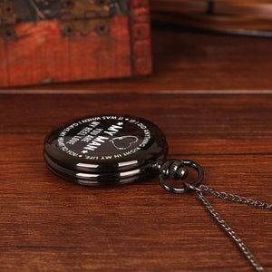 Engraved Pocket Watch - My Man - You Are My Reel Love - Gwa26009