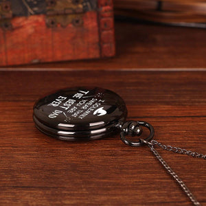 Engraved Pocket Watch - To My Dad - I Solemnly Swear That You Are The Best Dad Ever - Gwa18006