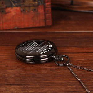Engraved Pocket Watch - To My Son - Wherever Your Journey In Life May Take You - Gwa16009