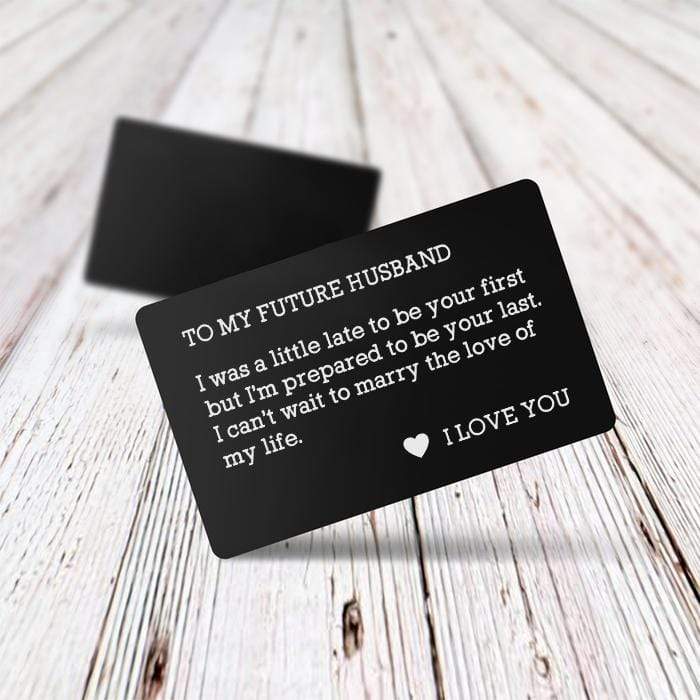 Engraved Wallet Card - To My Future Husband - Gca24001