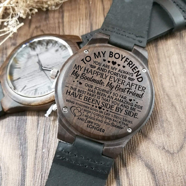 Boyfriend best sale wood watch