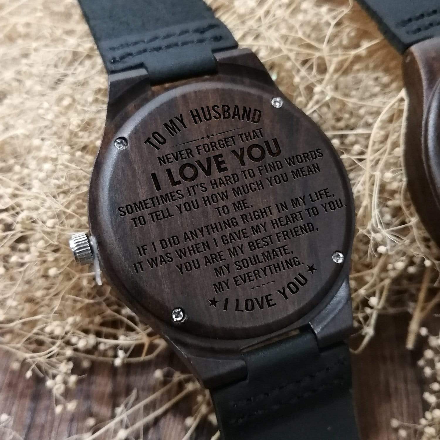 Engraved Wooden Watch - To My Husband - Never Forget That - W1614