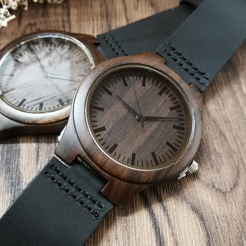 Engraved Wooden Watch - To My Man - I Want All Of My Lasts To Be With You - W1710