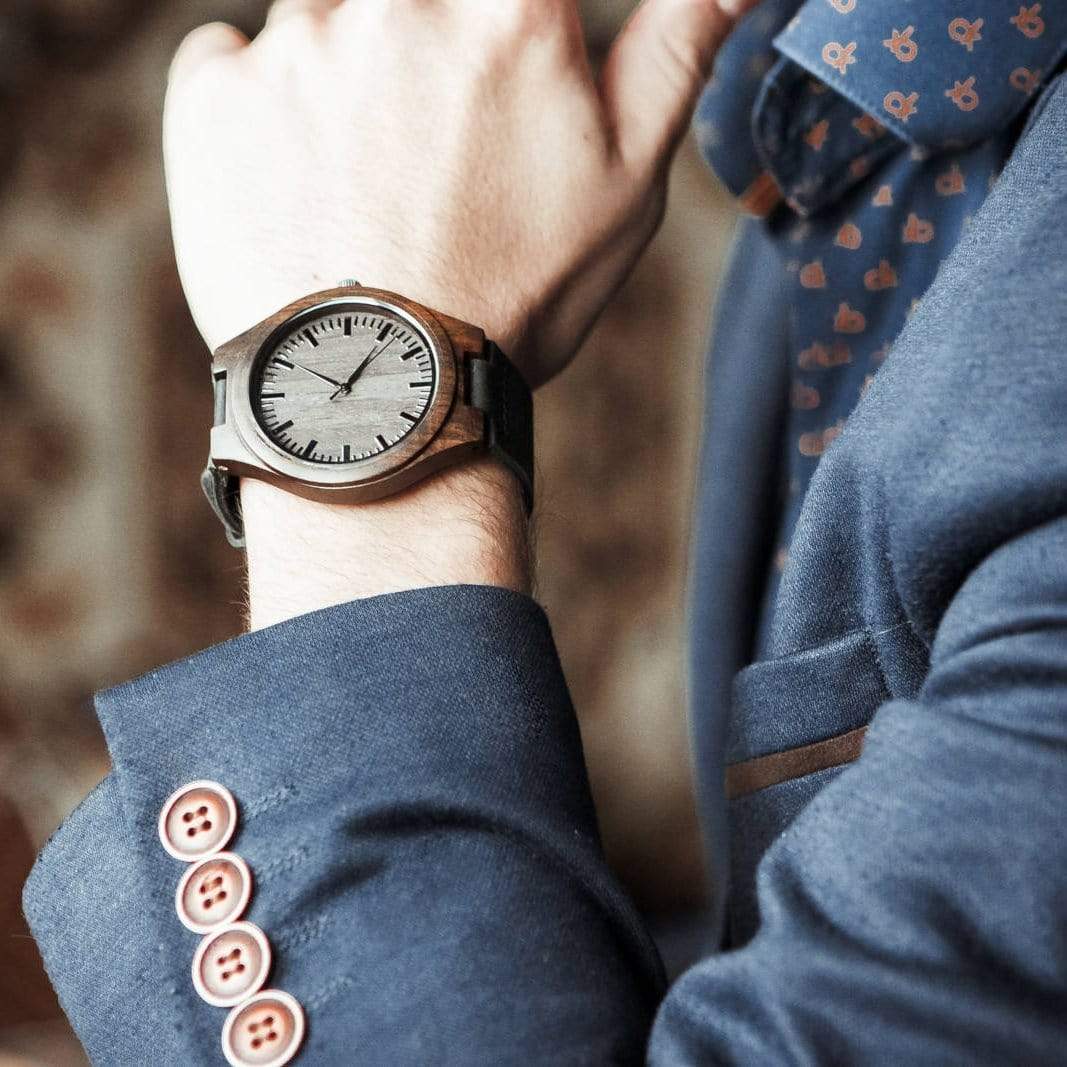 Engraved Wooden Watch - To My Man - I Want All Of My Lasts To Be With You - W1710