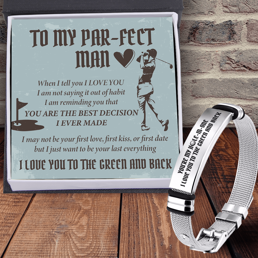 Fashion Bracelet - Golf - To My Par-fect Man - I Just Want To Be Your Last Everything - Gbe26014