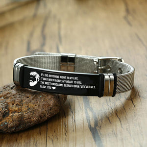Fashion Bracelet - To Bearded Man - When I Gave My Heart To You - Gbe26004