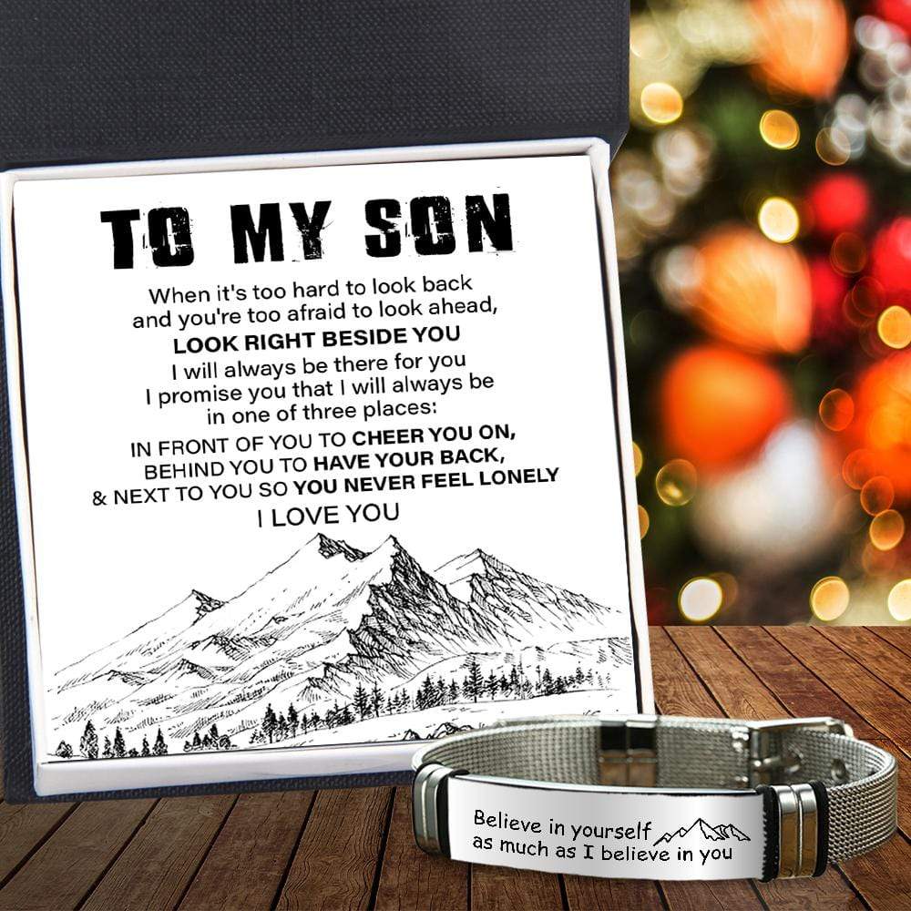 Fashion Bracelet - Travel - To My Son - Believe In Yourself As Much As I Believe In You - Gbe16003