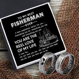 Fishing Couple Ring - Fishing - To My Best Fisherman Ever - You Are The Reel Love Of My Life - Grld26004