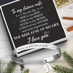 Fishing Cuff Bracelet - To My Future Wife - You Are The Reel Love Of My Life - Gbbb25001