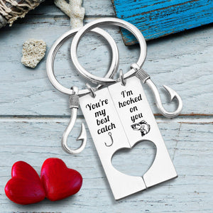 Fishing Heart Couple Keychains - Fishing - To My Man - Together We Are A Reel Team - Gkcx26002