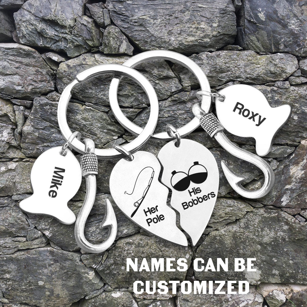 Fishing Heart Puzzle Keychains - Fishing - To My Man - I Love You More Than You Love Fishing - Gkbn26007
