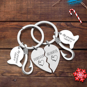 Fishing Heart Puzzle Keychains - To My Other Half - All My Love Today And Always - Gkbn24003