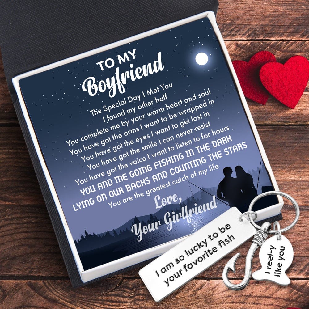 Fishing Hook Keychain - Fishing - To My Boyfriend - You Are The Greatest Catch Of My Life - Gku12005