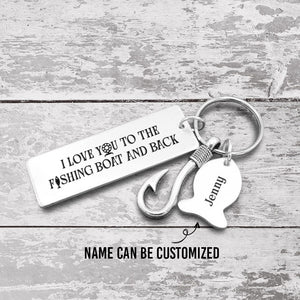 Fishing Hook Keychain - Fishing - To My Fishing Diva - I Love You To The Fishing Boat And Back - Gku13012