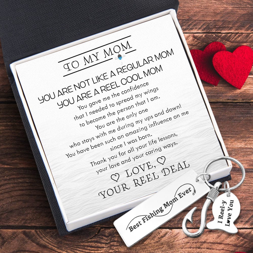Fishing Hook Keychain - Fishing - To My Mom - You Are A Reel Cool Mom - Gku19006