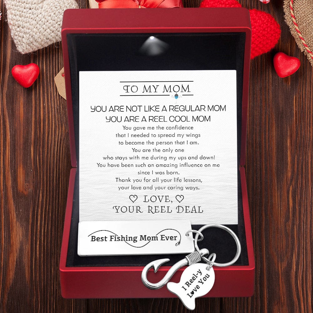 Fishing Hook Keychain - Fishing - To My Mom - You Are A Reel Cool Mom - Gku19006