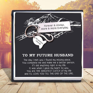 Fishing Hook Keychain - To My Future Husband - Forever & Always - Gku24004