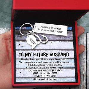 Fishing Hook Keychain - To My Future Husband - You Have My Heart - Gku24003