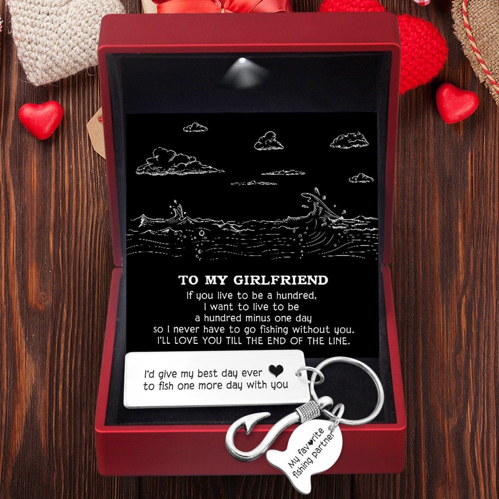Fishing Hook Keychain - To My Girlfriend - My Favorite Fishing Partner - Gku13002