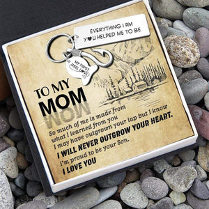Fishing Hook Keychain - To My Mom - I Learned From You - Gku19004