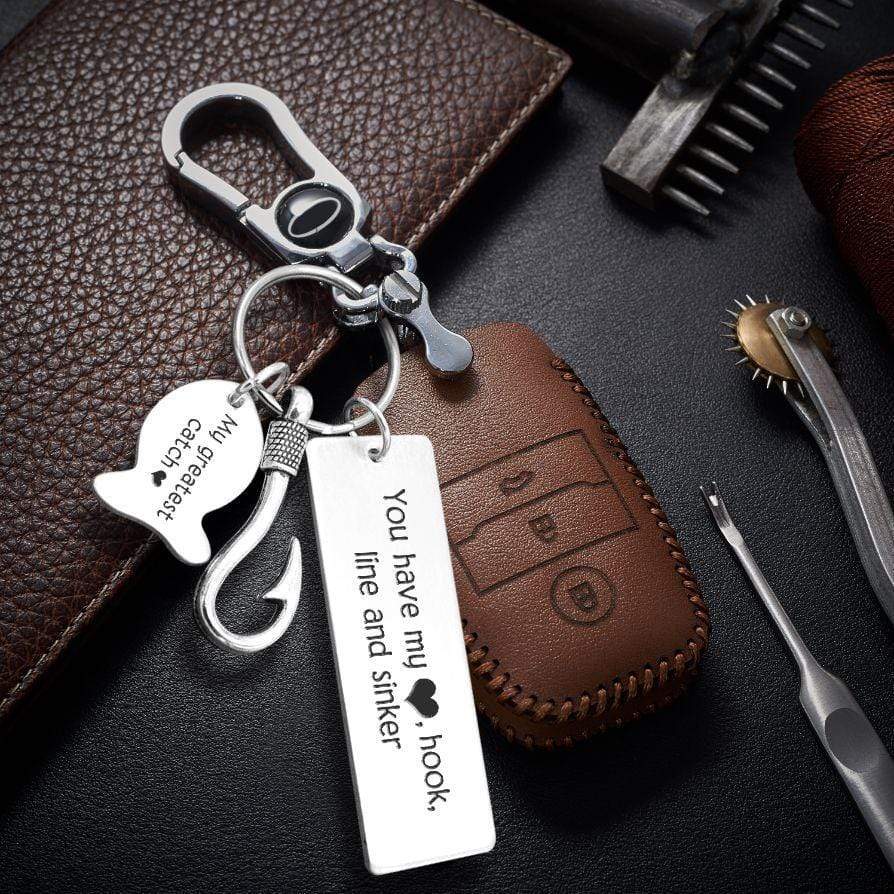 Fishing Hook Keychain - To My Mom - So Much Of Me Is Made From What I Learned From You - Gku19001