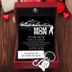 Fishing Hook Keychain - To My Mom - So Much Of Me Is Made From What I Learned From You - Gku19001