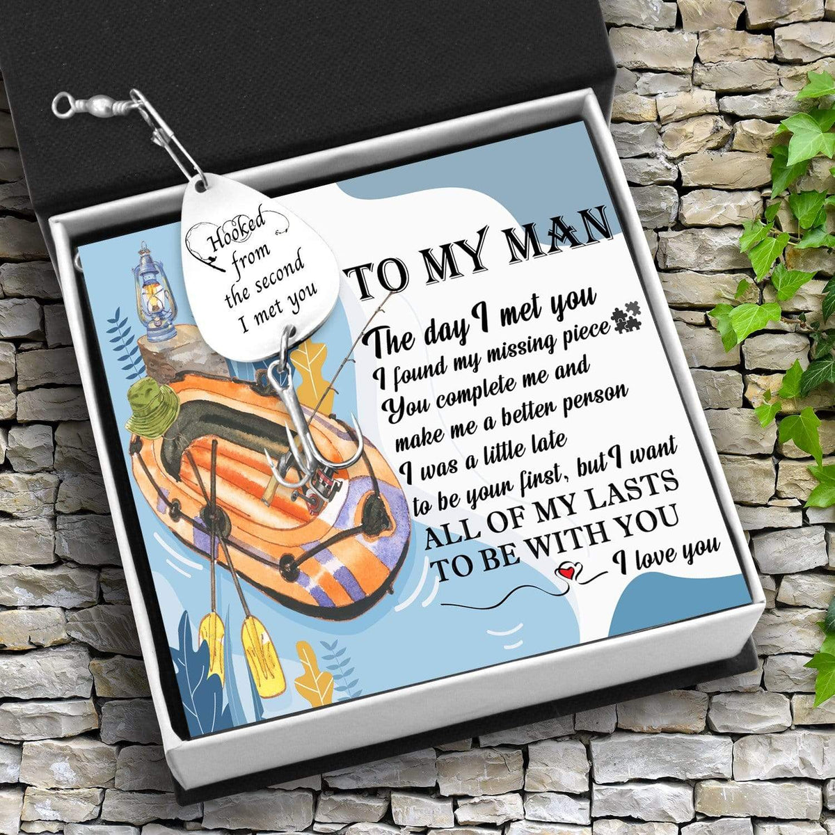 Fishing Hook - To My Man - I Love You - Gfa26010