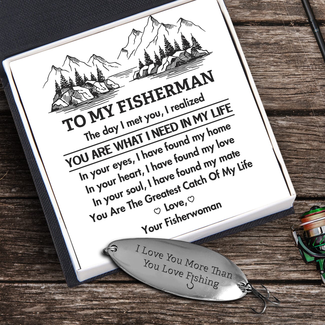 Fishing Lure - Fishing - To My Fisherman - You Are The Greatest Catch -  Wrapsify